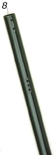 REAR AXLE - MEDIUM, 1040mm, BLACK